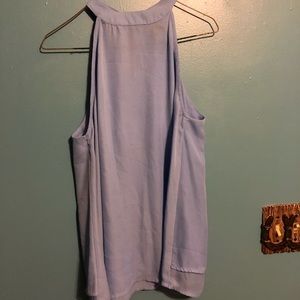 Periwinkle Blue Ruffle Flowy Tank